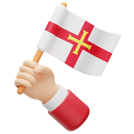 Bandeira de Guernsey  3D Icon