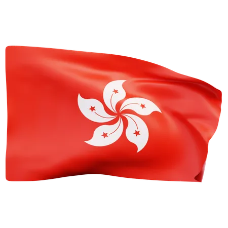 Bandeira de Hong Kong  3D Icon