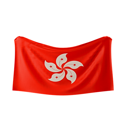 Bandeira de Hong Kong  3D Icon