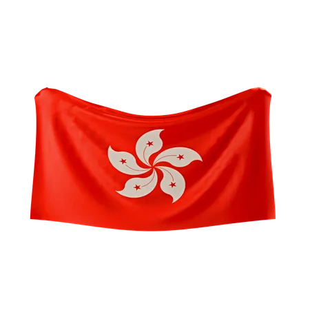 Bandeira de Hong Kong  3D Icon