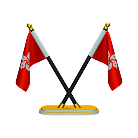 Bandeira de Hong Kong  3D Icon