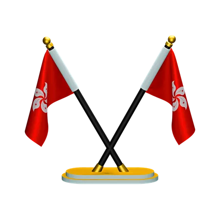 Bandeira de Hong Kong  3D Icon