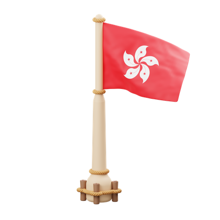 Bandeira de Hong Kong  3D Icon