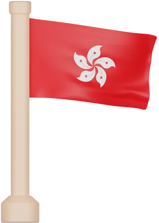 Bandeira de Hong Kong  3D Icon