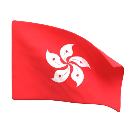 Bandeira de Hong Kong  3D Icon