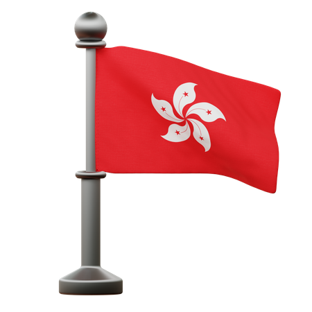 Bandeira de Hong Kong  3D Icon