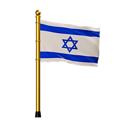 Bandeira de israel  3D Icon