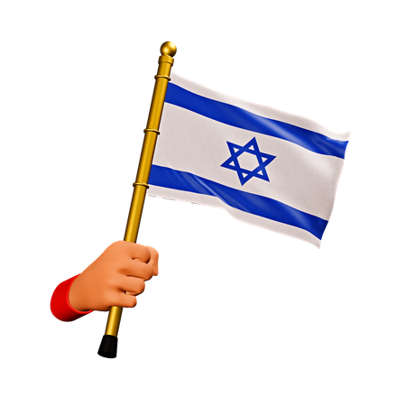 Bandeira de israel  3D Icon