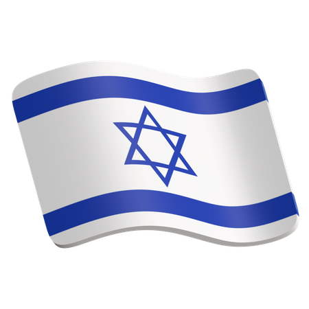 Bandeira de israel  3D Icon