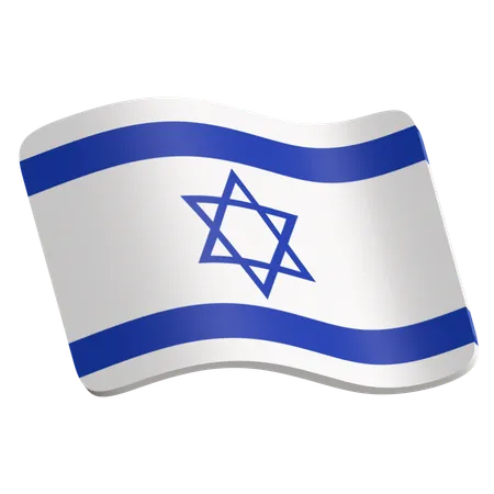 Bandeira de israel  3D Icon