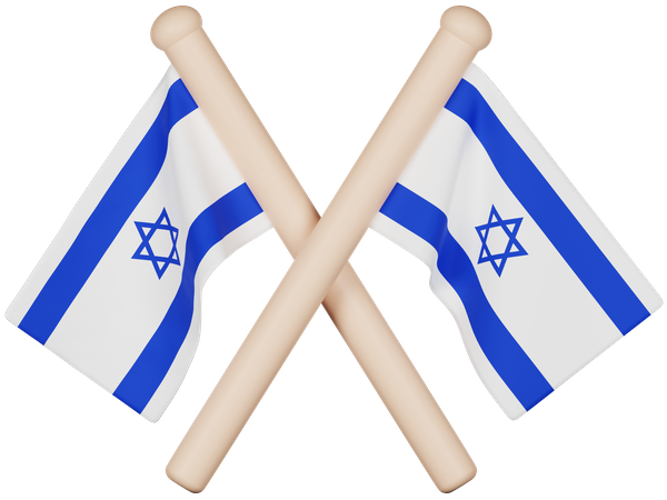 Bandeira de israel  3D Icon