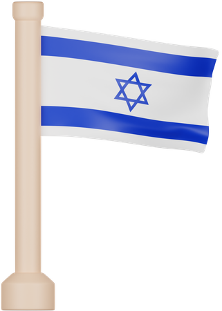 Bandeira de israel  3D Icon