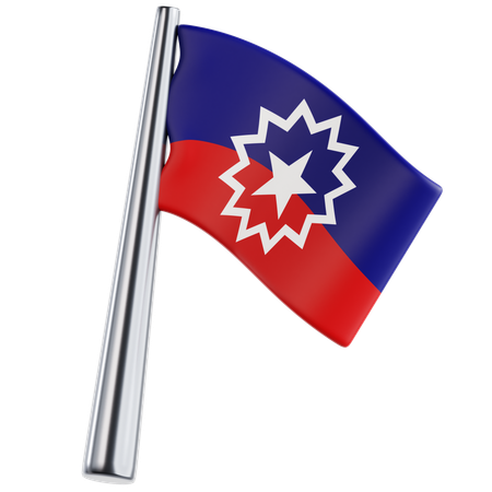 Bandeira de junho  3D Icon