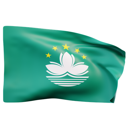 Bandeira de macau  3D Icon