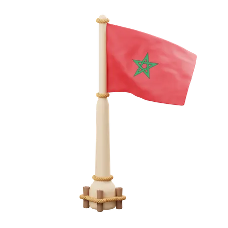 Bandeira de Marrocos  3D Icon