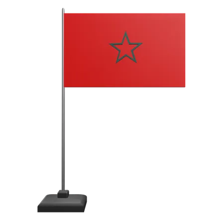 Bandeira de Marrocos  3D Icon