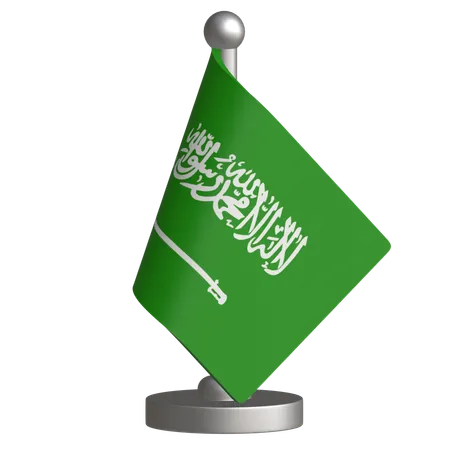 Bandeira de mesa da arábia saudita  3D Icon