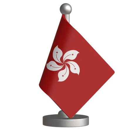 Bandeira de mesa de hong kong  3D Icon