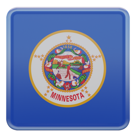 Bandeira de Minnesota  3D Flag