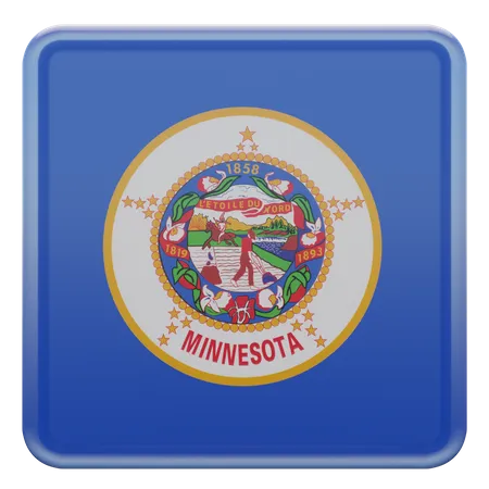 Bandeira de Minnesota  3D Flag