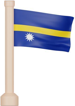 Bandeira de nauru  3D Icon