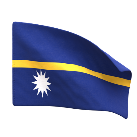 Bandeira de nauru  3D Icon