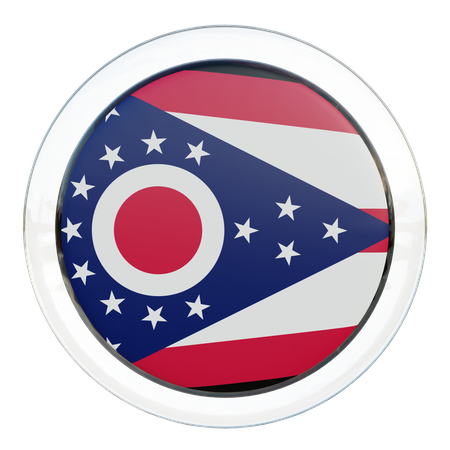 Bandeira de Ohio  3D Flag