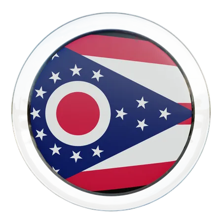 Bandeira de Ohio  3D Flag