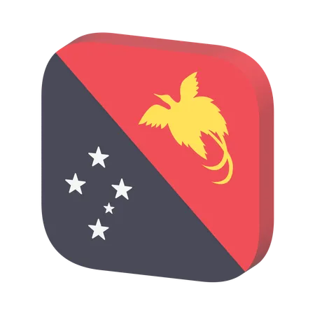 Bandeira de papua nova guiné  3D Icon