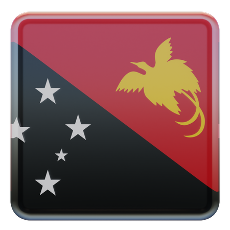 Bandeira de papua nova guiné  3D Flag