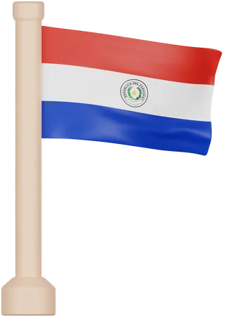 Bandeira do Paraguai  3D Icon