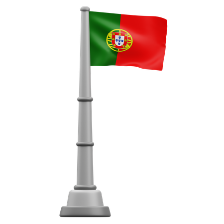 Bandeira de portugal  3D Icon