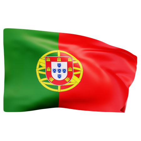 Bandeira de portugal  3D Icon