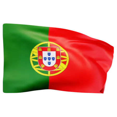 Bandeira de portugal  3D Icon