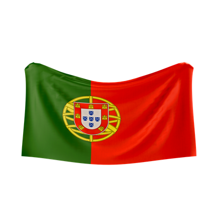 Bandeira de portugal  3D Icon