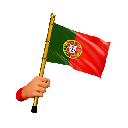 Bandeira de portugal  3D Icon