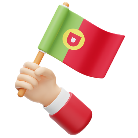 Bandeira de portugal  3D Icon