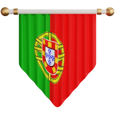 Bandeira de portugal  3D Icon