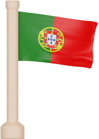 Bandeira de portugal  3D Icon