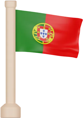 Bandeira de portugal  3D Icon