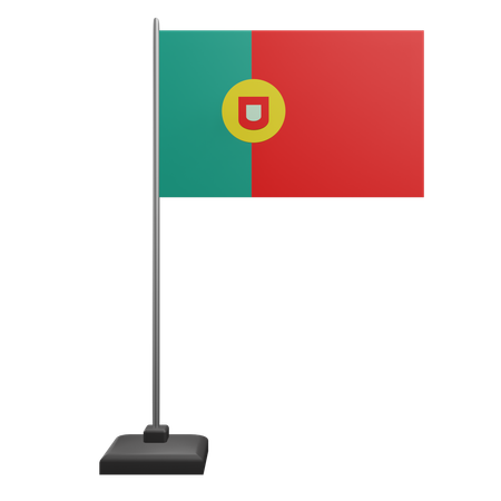 Bandeira de portugal  3D Icon