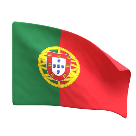 Bandeira de portugal  3D Icon