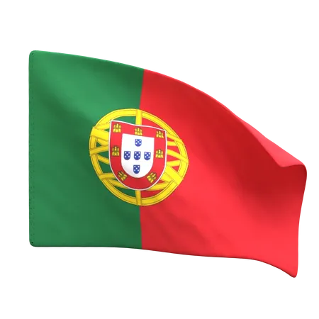 Bandeira de portugal  3D Icon