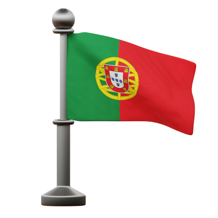 Bandeira de portugal  3D Icon