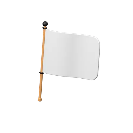 Bandeira de rendição  3D Icon