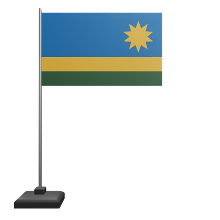 Bandeira de Ruanda  3D Icon