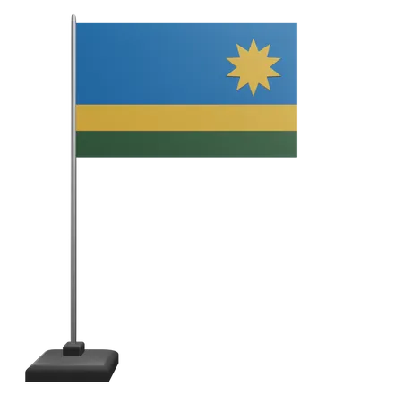 Bandeira de Ruanda  3D Icon