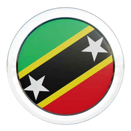 Bandeira de São Cristóvão e Nevis  3D Flag