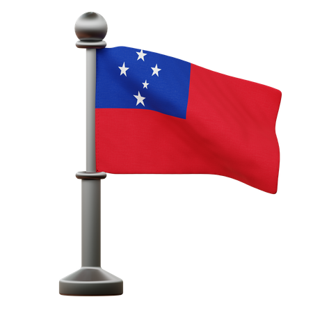 Bandeira de samoa  3D Icon