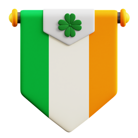 Bandeira de São Patrício  3D Icon